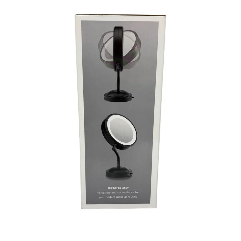 NIB InfinitiPro By Conair Lighted Makeup Mirror Magnification Lifetime LED
